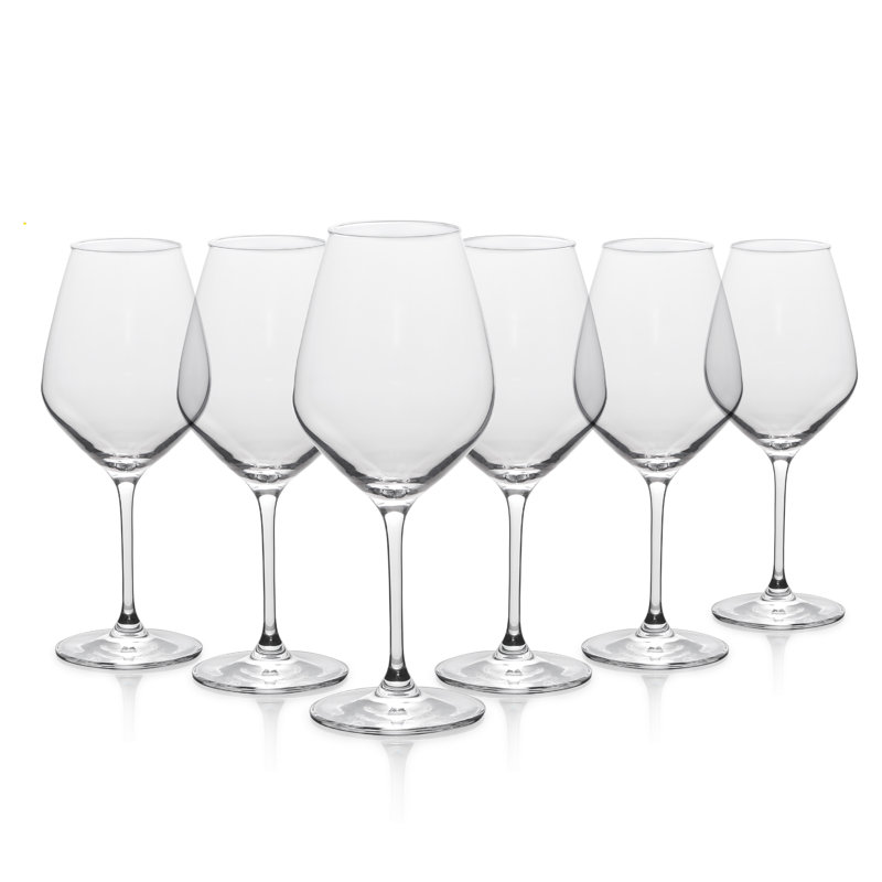 Table 12 Clear Lead-Free Crystal White Wine Glasses Set