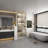 Bathroom Linen Cabinet With Five Shelves And Light And Door-1594057692