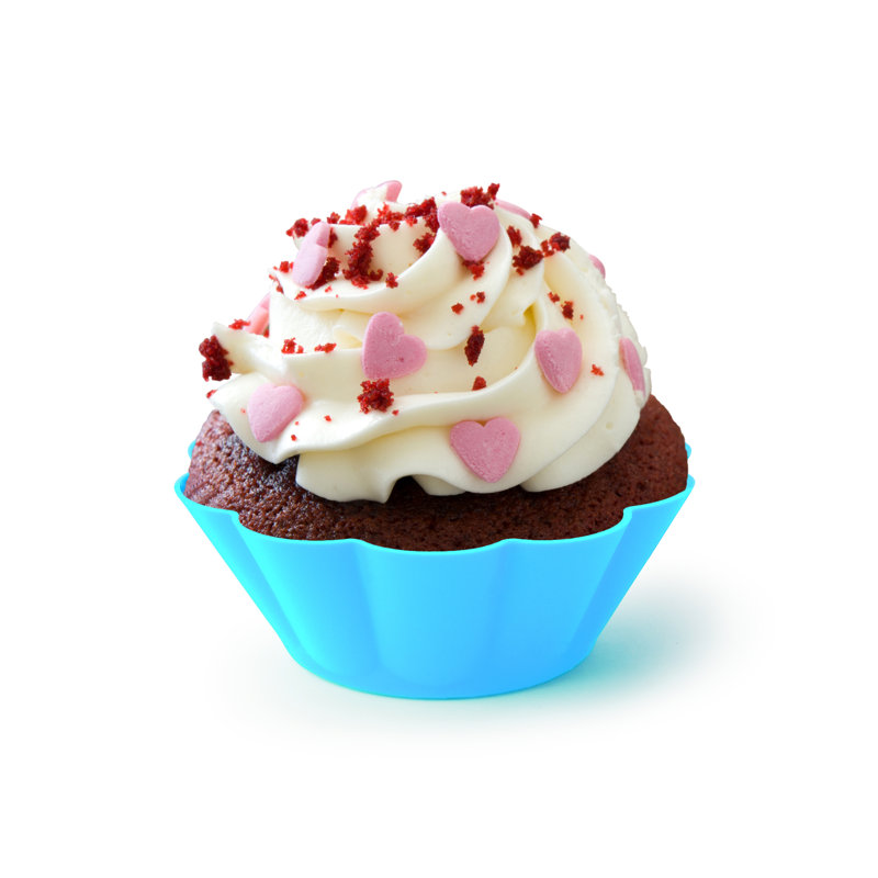 Bakelicious Non-Stick Silicone Baking Cup with Lid