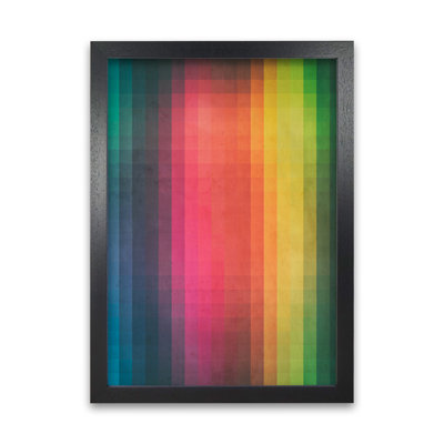 Rainbow Pixel Art Original - Print on Canvas
