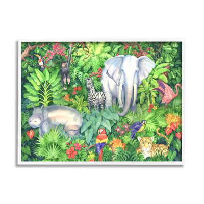 Art détaillé de giclée dans la jungle par Paul Brent