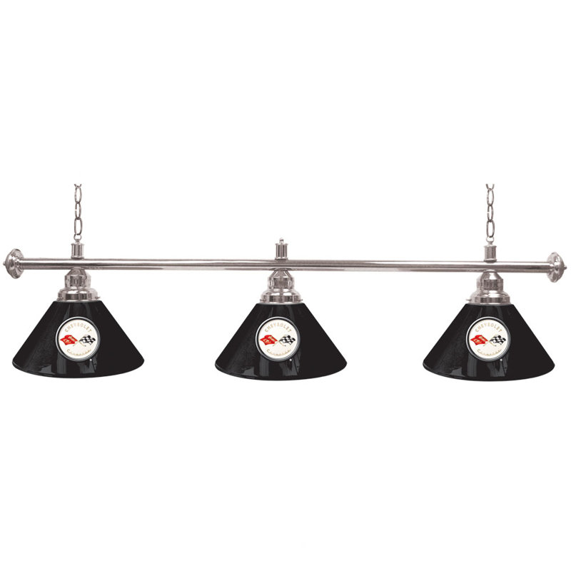 Corvette 3 - Light Pool Table Lights Pendant, Black