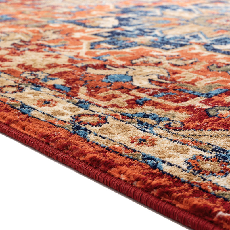 Tapis oriental rouge Henneman, Rectangle 5 pi x 7 pi