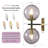 2-Light Dimmable Armed Sconce