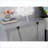 Transitional Gray Solid Wood 3-Drawer Bedroom Nightstand