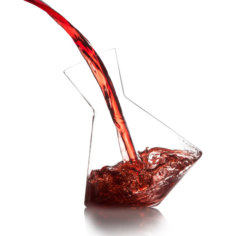 Vaso Crystal Lead Free Crystal Wine Decanter, Clear