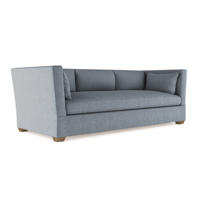 Canapé Rivington, H 31 po x l 96 po x P 37 po, Brume moelleuse en velours, Ébène
