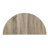 Table - Natural Oak & Gray Finish, With Versatile Storage Space Half-moon Console Practical