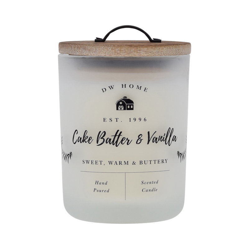 Cake Batter And Vanilla Scented Jar Candle, Jar 15 oz.