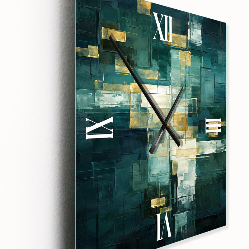 Horloge murale japonaise à motif géométrique holographique II, Petit
