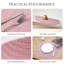 Ensemble de 4 napperons tressés rose-931086465