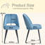 Modern Cutout Back Corduroy Upholstered Dining Chair, Kitchen Dining Accent Chair,Black Metal Legs-1415678815-1419805991