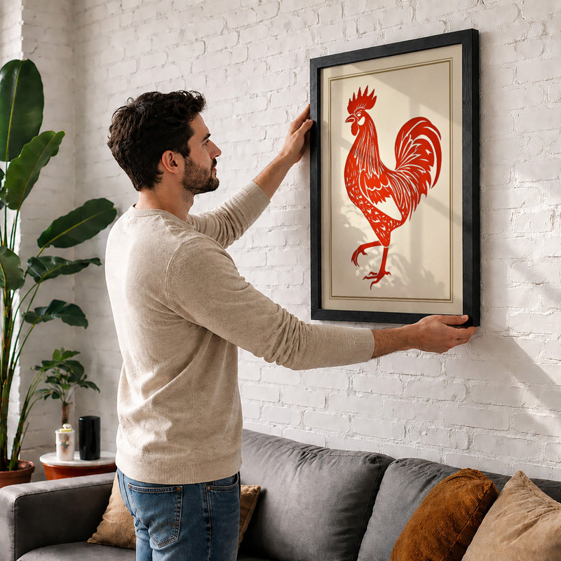 Print, Oak, A4 - 29.7 x 21.0 cm