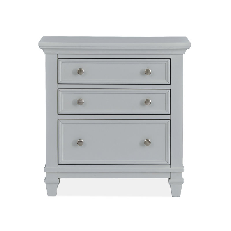 Table de chevet grise, Gris