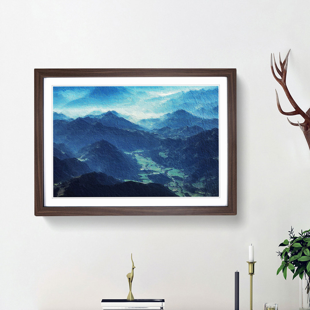 Brandenburg Alps Austria - Picture Frame Painting Print