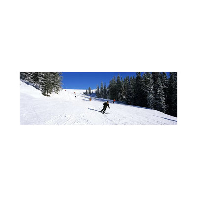 Tourists Skiing, Kitzbuhel, Westendorf, Tirol, Austria 1 Piece Wrapped Canvas Panoramic Wall Art