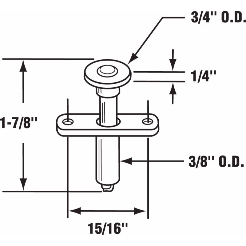 Prime-Line Wardrobe Door Roller