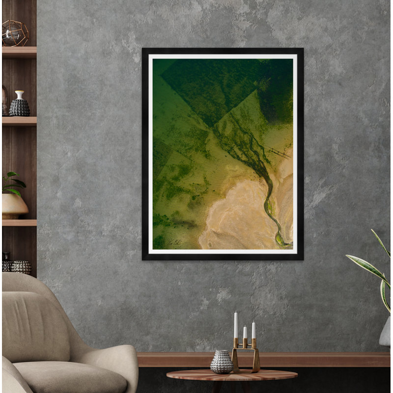 Nature paysages III par Tim Klein - Photographie avec cadre photo, Noir, noir, noir, noir, H 42 po x l 32 po x P 1,5 po