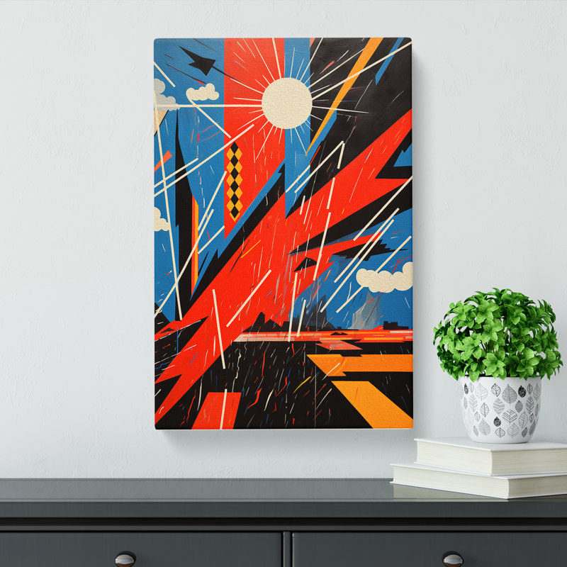 Lightning Constructivism - Print, 76cm H x 50cm W x 3cm D