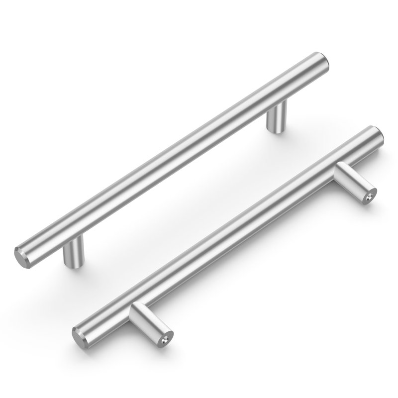 Bar Pulls Collection Pull - 5-1/16" Center to Center Cabinet Pull Chrome - Contemporary, Minimalist Hardware for Drawers & Cabinets