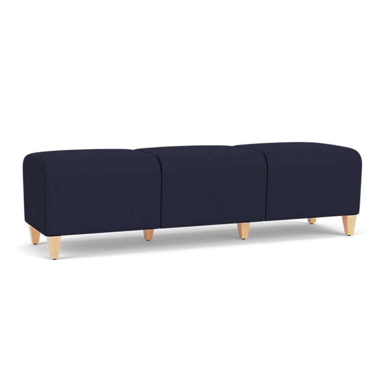 Banc de réception 3 places Siena, Naturel, Bleu marine Open House