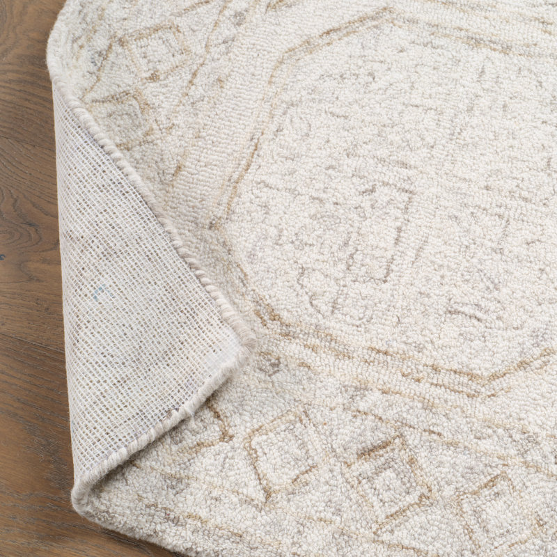 Jaipur Living Sefina PRO11 Tufted Trellis Ivory/Gray Area Rug (9'6inX13'6in), Rectangle 9'6" x 13'6"