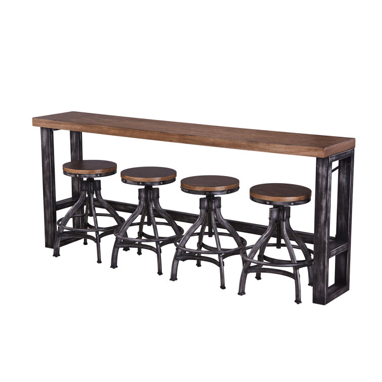 Wellman 4-Person Pub Table and Stool Set