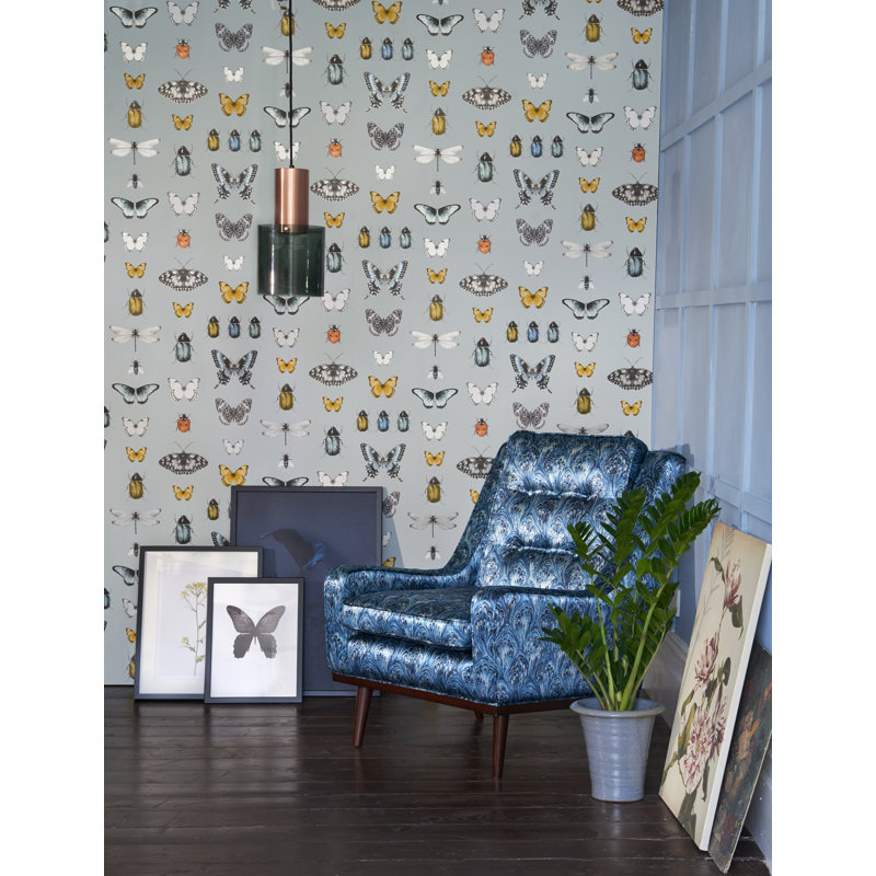 Botanica 10.05m x 52cm Metallic Wallpaper Roll, Mineral/Silver