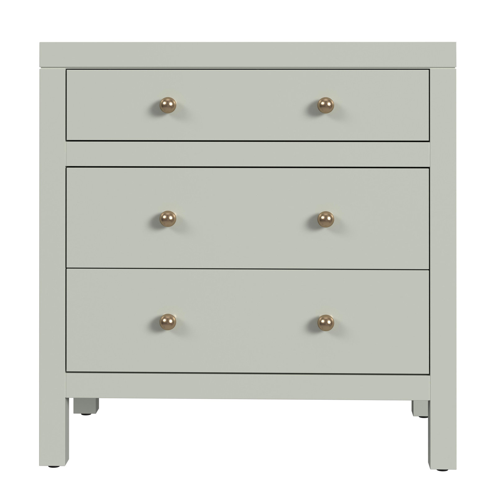 Celine 25" 3-Drawer Dresser, Sage Green