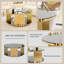 Table basse circulaire en acier inoxydable