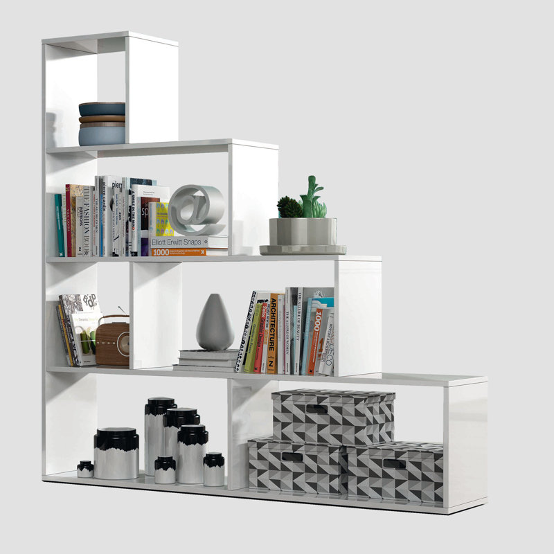 Anesh 145cm H x 145cm W Bookcase, White