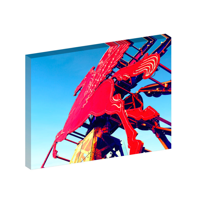 «Pegasus Sign, Dallas Texas», reproduction de photo sur toile tendue, H 30 po x l 40 po x 1,5 po