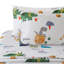 Ensemble de housse de couette en coton imprimé à 3 fils pour chambre d'enfant avec cravate d'angle et fermeture à glissière Marina-91343682