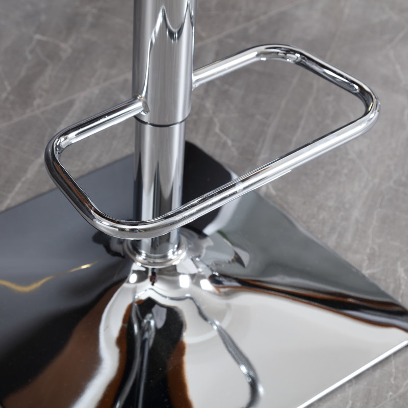 Dalicia Swivel Upholstered 65.02cm Counter Stool with Metal Frame, Emerald