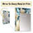 Agilar Blue And White Peonies Damask Flowers - Floral Unique Mirror, Cottage Large Wall Mirror, Printed Metal Art-415379322