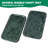 Guein Rectangle Natural Marble Tray,Indian Green