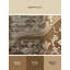 Tapis moelleux moelleux traditionnel en damas brun et beige-11843884