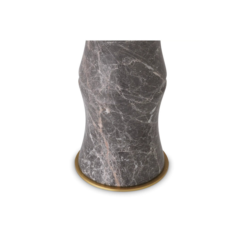 Bonny Table Lamp, Gray/Antique Brass
