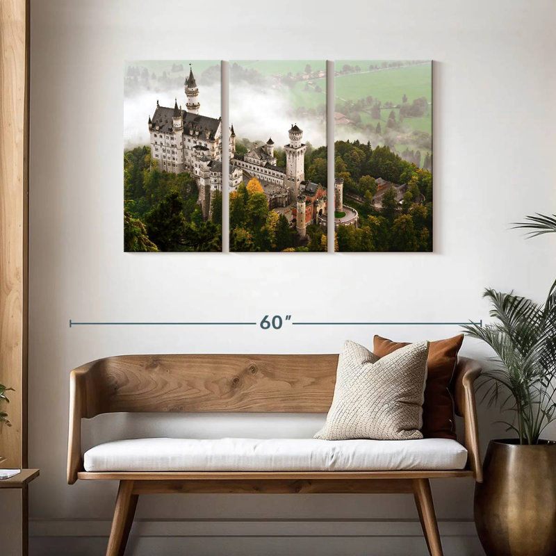 Lilie Misty Neuschwanstein Castle, H 28 po x l 45 po