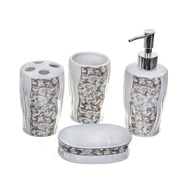 Ensemble d’accessoires de salle de bain 4 pièces Moloney