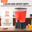 Distributeur de boissons, distributeur de boissons de 5 gallons pour les fêtes, distributeurs de jus en plastique avec robinet anti-goutte, distributeurs de jus de limonade glacée, pour restaurants, hôtels, fêtes