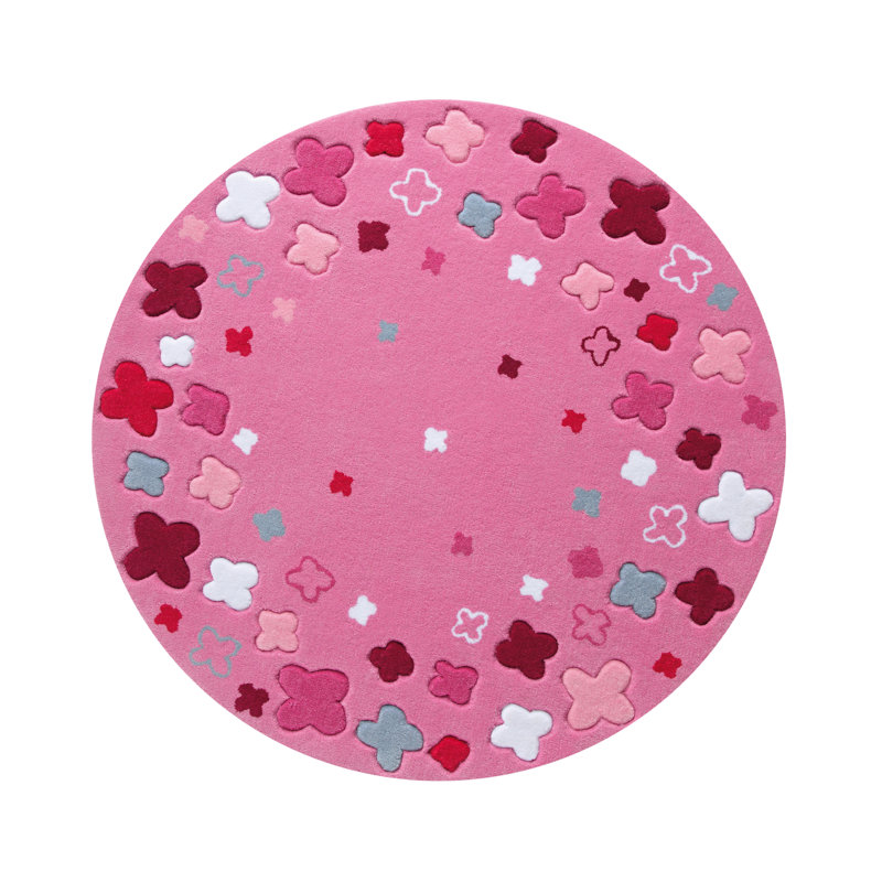 Round Bloom Field 100cm X 100cm Area Rug