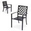  Ensemble de 2 chaises de patio