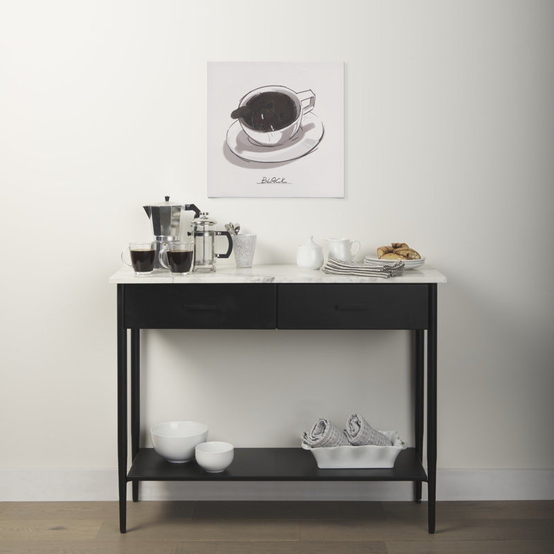 Ladson 44'' Marble Top Console Table