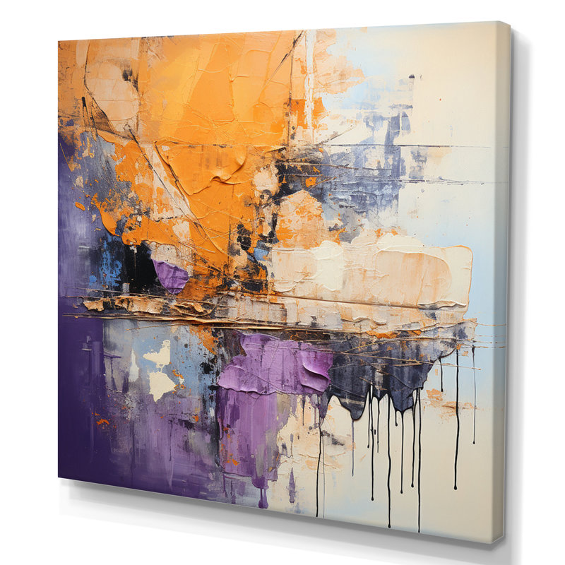 Collage Impressions V - reproduction sur toile tendue, Toile tendue, H 36 po x l 36 po x P 1,5 po