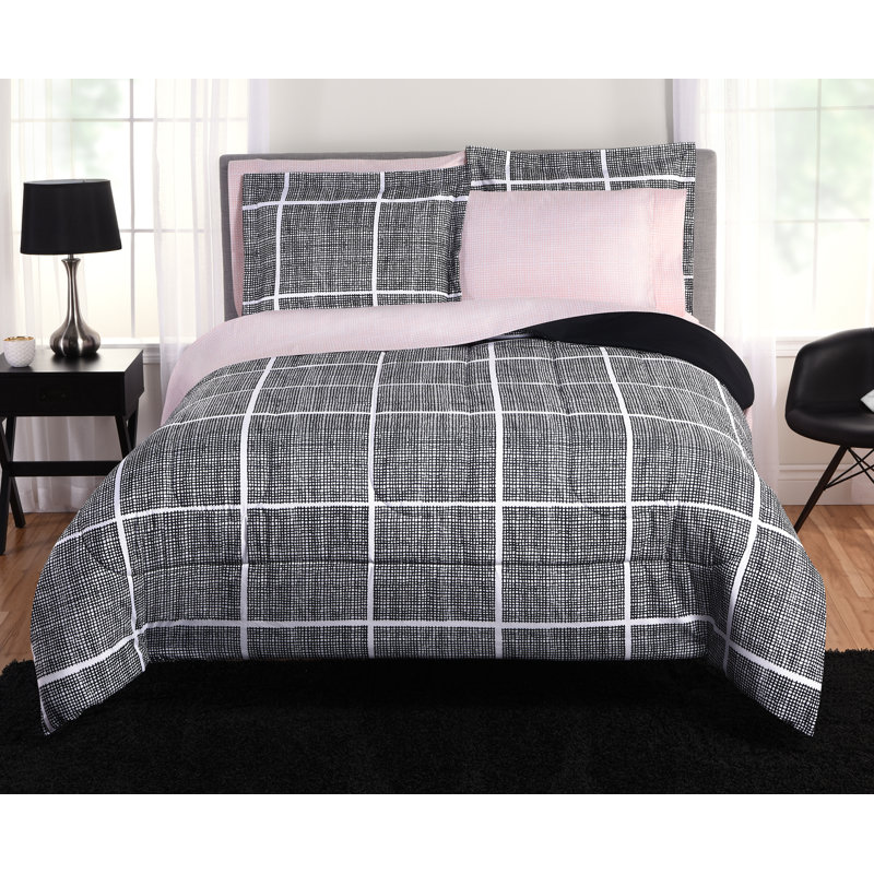 Ensemble d'édredon réversible en microfibre Beco Home, Édredon de grande taille et 6 pièces supplément