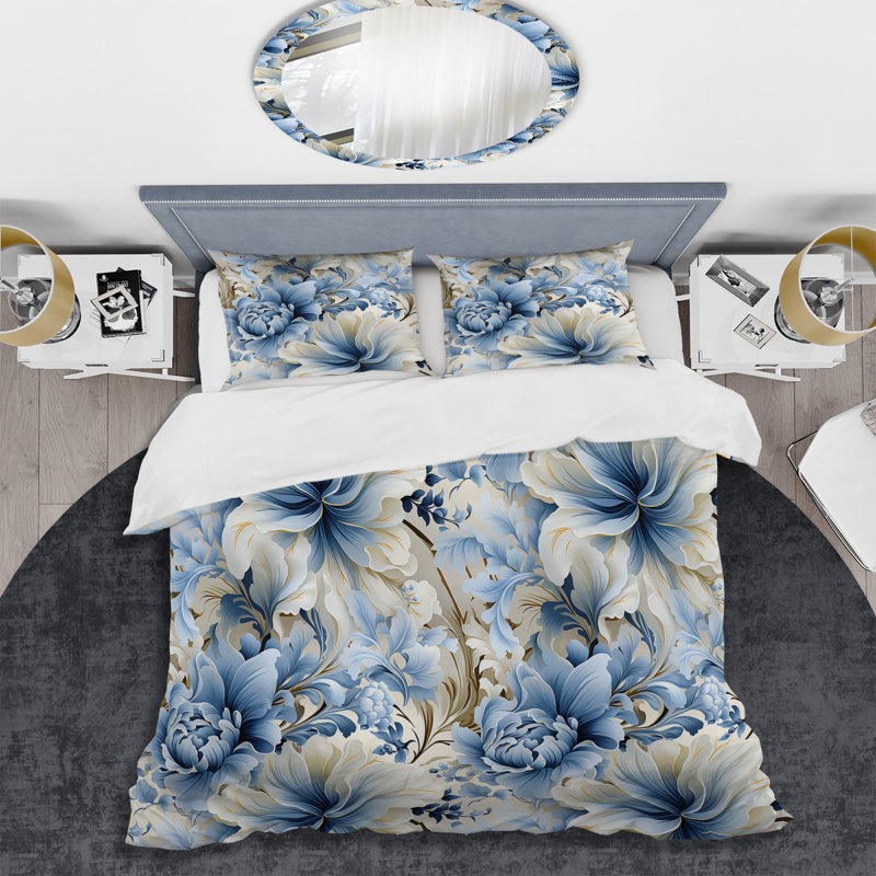 Ensemble de housse de couette Ethereal, Housse de couette pour grand lit et 2 taies décor