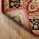 Romulus Power Loom Red/Beige/Black Medallion Kashan Rug