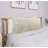 Linen Ivory Bed Rest Headboard Wedge Reading Pillow Back Support-77462735