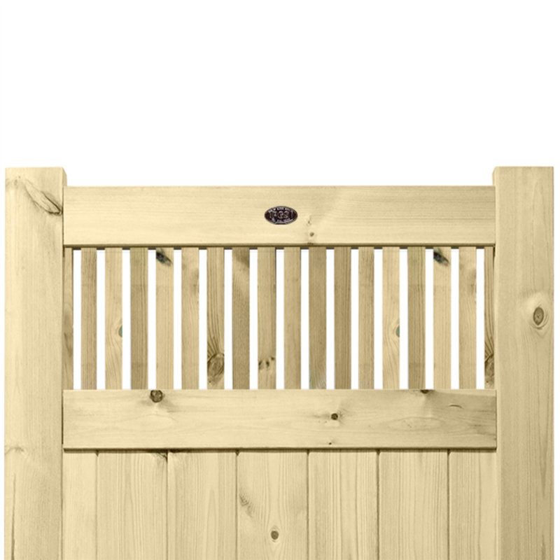Sacha Pressure Treated (Tanalised) Wood Gate, 90cm H x 90cm W x 4.5cm D